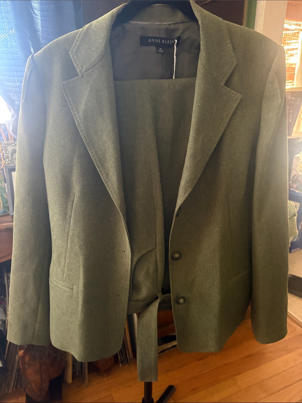 Anne Klein Olive Green Tailored Women's Blazer
